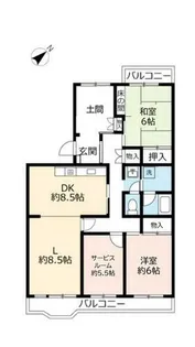 UR藤沢台第三【3150401号室】の間取り