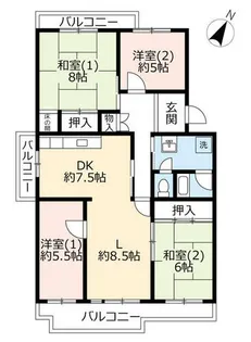 UR藤沢台第三【3170404号室】の間取り