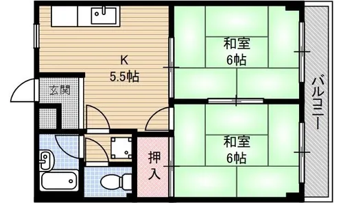 タチバナマンション【305号室】の間取り