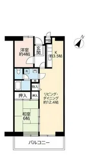 URリバーサイドさぎす【0030305号室】の間取り
