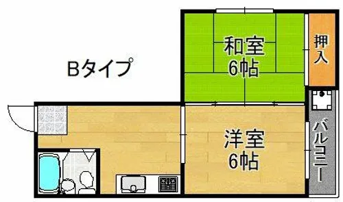 シャルム山坂【2階】の間取り