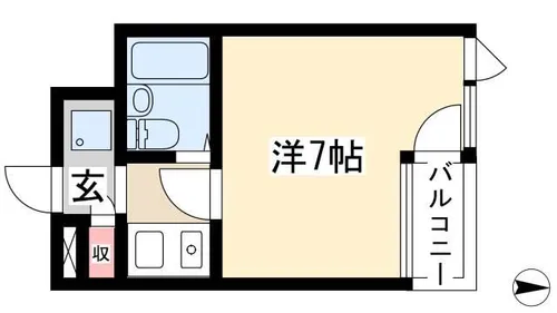 フィールドシティ新栄第3【3階】の間取り