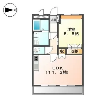グラッチェI番館【2階】の間取り