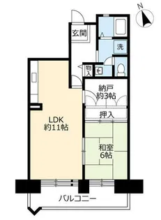 URアーベイン東三国【0031207号室】の間取り