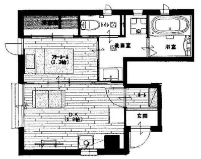 サンピース【1階】の間取り