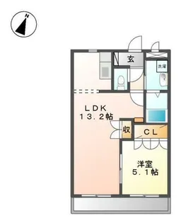 ベリーズ ガーデン【1階】の間取り