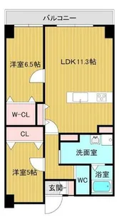 クルーズ グラン セレスト【0801号室】の間取り