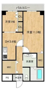 クルーズ・グラン・セレスト【0803号室】の間取り