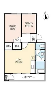 UR郡山駅前【0090402号室】の間取り
