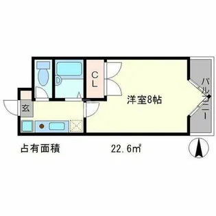 リバーサイド高野【2階】の間取り
