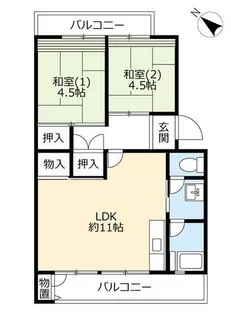 UR釈尊寺第二【0210406号室】の間取り