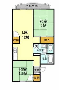 光陽ハイツ【1階】の間取り
