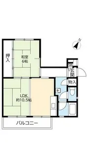UR中登美第三【E170102号室】の間取り