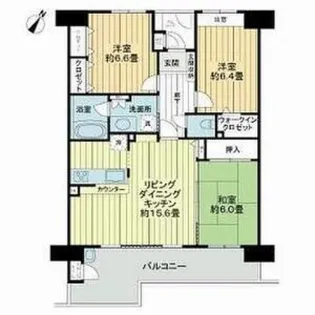 ライオンズマンション貝塚モリス【7階】の間取り