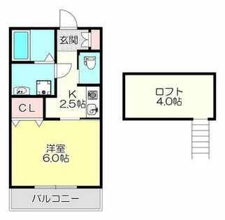 パレスハナテンⅠ【2階】の間取り