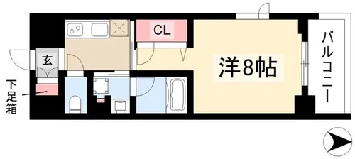 GRAND ESPOIR 車道【4階】の間取り