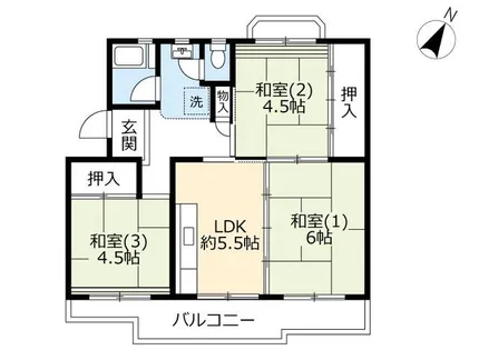 UR泉南尾崎【0150304号室】の間取り
