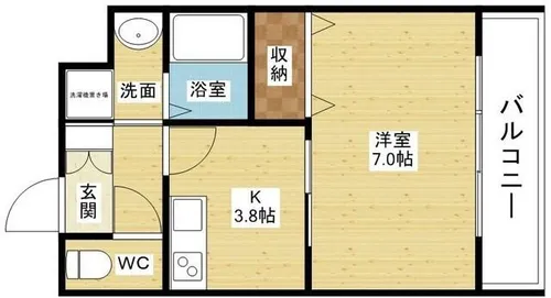 豊里セレニテ【2階】の間取り