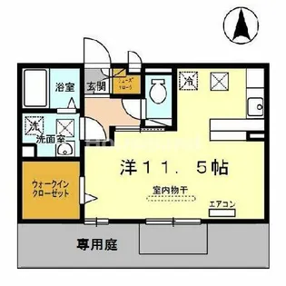 マイ・ピエス・ヒロ【1階】の間取り