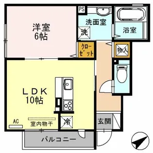 メゾンラグランジュ【1階】の間取り