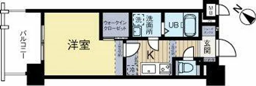 エンクレスト博多駅東【3階】の間取り