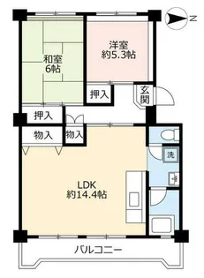 UR水草【0030208号室】の間取り