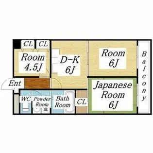 サンリッツ巽【7階】の間取り