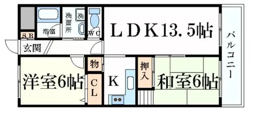 メゾン・ドゥ・M【1階】の間取り