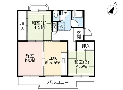 UR泉南尾崎【0170403号室】の間取り