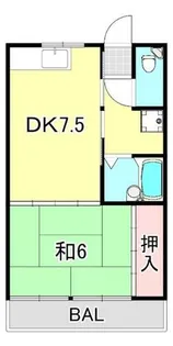 ハイネスグリーン山【2階】の間取り