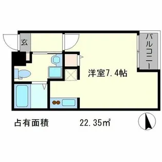 メゾンサンマルタン京大北【3階】の間取り