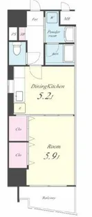 メルベーユコート【4階】の間取り