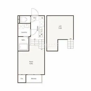 Eternal Court TSURUMAI【1階】の間取り