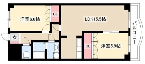 コンフォール【203号室】の間取り