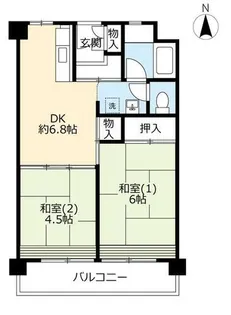 UR箕面粟生第一【0020503号室】の間取り