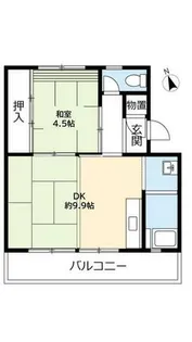 UR西大和星和台【0040402号室】の間取り