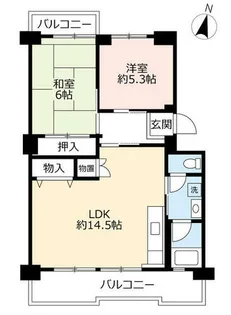 UR千代が丘【1030605号室】の間取り