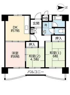 3DKの間取り画像