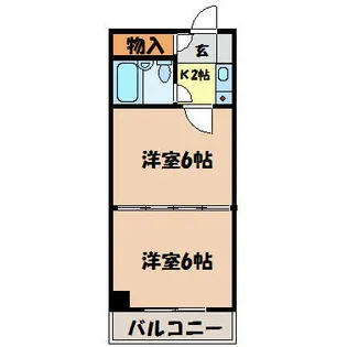 プリンセス今池【6階】の間取り