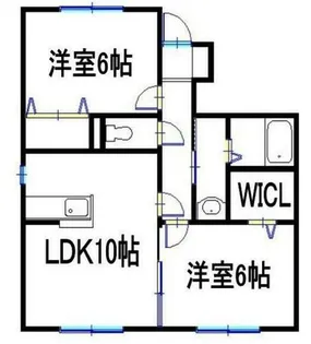 ファミールD【1階】の間取り