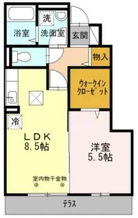 泰山木苑 A棟【1階】の間取り