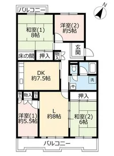 UR藤沢台第三【3190202号室】の間取り