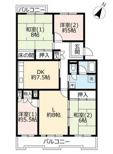 UR藤沢台第三【3190202号室】の間取り