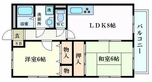 パークハイム【1階】の間取り