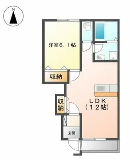 アネックス小向【1階】の間取り