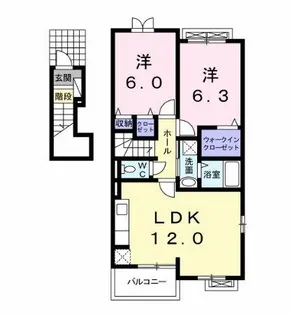 グランツ・エル【2階】の間取り