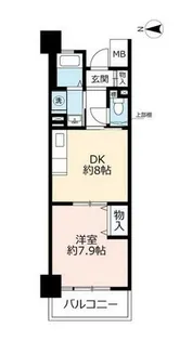 URハートフル湊川【0011205号室】の間取り