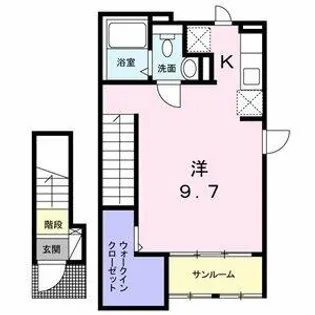 メゾン・ジョワエイト【205号室】の間取り