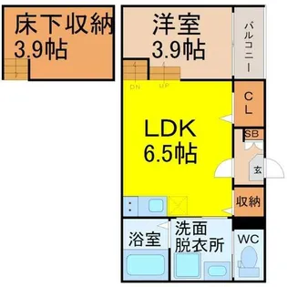 リベルテ【1階】の間取り