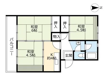 UR尾上【0070207号室】の間取り